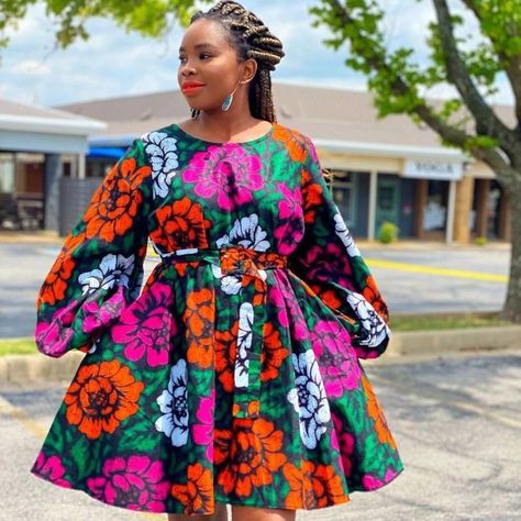 Simple, beautiful ankara short gown styles to look smart Ankara Short Gown Styles 2yards, Short Ankara Gowns For Ladies, Ankara Short Gown Styles 2023, Simple Short Ankara Gowns, Ankara Short Gown Styles 3yards, Short Flare Gown Styles, Simple Ankara Short Gown Styles, Short Gown Style, Short Gown Ankara Styles