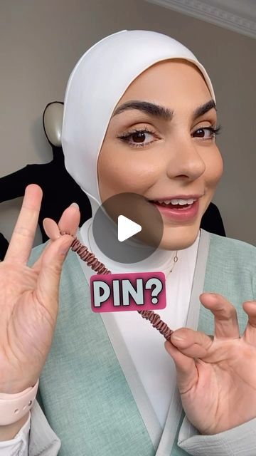 RUUQ - Hijab Bodysuits on Instagram: "Love the fact that the hijab stays in place without having to pin it to my cap. Pure genius! 🤩

Thank you for this brilliant innovation sis @hakeemahcmb !

#doublepinit #hijab #hijabtutorial #hijabhack

Would you rock this style?" How To Use Hijab Pins, Under Hijab Hairstyles, Instant Hijab Style, Hijab With Cap Style, Hijab Rock Style, Hijab Without Cap, Hijab Without Pins, Hijab With Cap, Easy Hijab Style