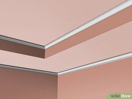 How to Paint a Tray Ceiling: 14 Steps (with Pictures) - wikiHow Fun Trey Ceiling Paint Ideas, Painting A Tray Ceiling, Paint Tray Ceiling, Tray Ceiling Ideas Bedroom, Painted Tray Ceilings, Tray Ceiling Paint Ideas, Idea Of Painting, Tiered Ceiling, Flat Ceiling