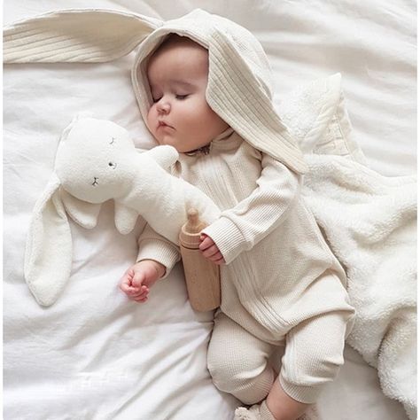 Winter Romper, Flatlay Photography, Cotton Baby Clothes, Newborn Clothing, Bunny Nursery, Neutral Baby Clothes, Baby Rompers, White Bunny, Cotton Jumpsuit