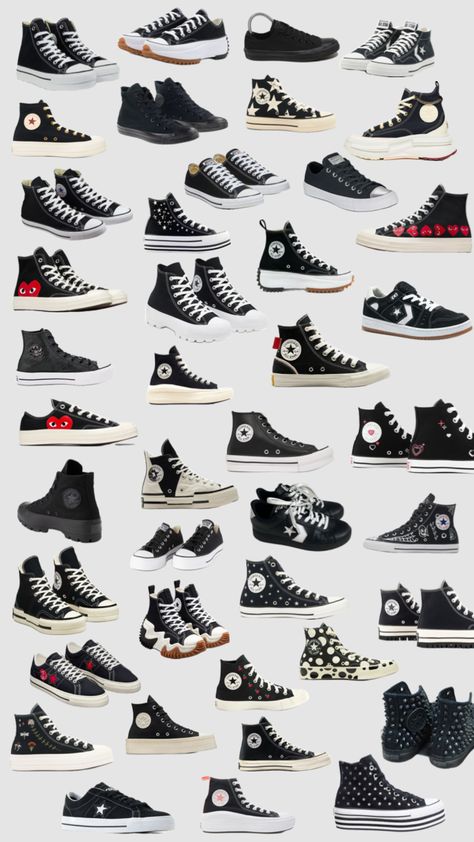 Converse Shoes Platform, Converse Platform, Alternative Shoes, Star Boy, Boy Aesthetic, Converse Black, Black Converse, Outfits With Converse, Converse Shoes