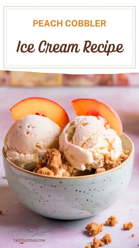 peach cobbler ice cream recipe peach ice cream recipe peach dessert recipe ideas easy homemade ice cream recipes low carb recipe ideas easy keto recipe ideas quick dinner ideas Easy Homemade Ice Cream Recipes, Peach Cobbler Ice Cream, Peach Dessert Recipe, Cold Desserts Summer, Recipe Ideas Easy, Easy Ice Cream Recipe Homemade, Haagen Dazs Ice Cream, Peach Ice Cream Recipe, Easy Homemade Ice Cream