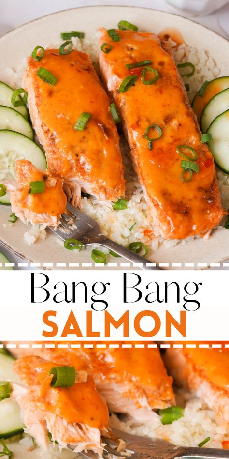 Salmon Thai Chili Sauce, Salmon Recipes Siracha, Sweet Chili Sauce Salmon, What To Make With Sweet Chili Sauce, Bariatric Salmon Recipes, Salmon Recipes Mayo, Thai Salmon Recipes, Salmon Recipes Spicy, Salmon Bang Bang