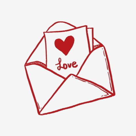 Love Letter Sketch, Cartoon Love Drawings, Love Letter Tattoo Envelope, Laufey Collage, Love Letters Tattoo, Love Letter Doodles, Heart Cartoon Drawing, Love Letters Drawing, Love Heart Sketch