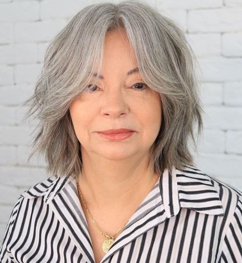 Choppy Layered Bob, Wash And Wear Haircuts, 60 Year Old Hairstyles, Gray Bob, Brown Pixie Cut, Gray Hair Styles, Crop Haircut, Old Hairstyles, Low Maintenance Haircut