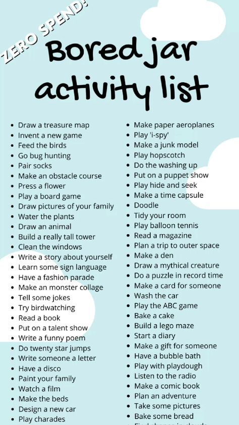 Bored Jar Activity List, Bored Jar Ideas, Daily Routine Chart For Kids, Bored List, Diy Crafts To Do At Home, Bored Ideas, Activity List, Daily Routine Chart, Bored Jar