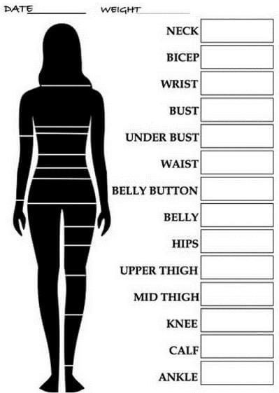 Body Measurements Chart Printable, Body Measurements Chart, Body Measurement Tracker, Sewing Measurements, Gym Workout Planner, Measurements Chart, Body Measurement Chart, Human Body Anatomy, Health Tracker