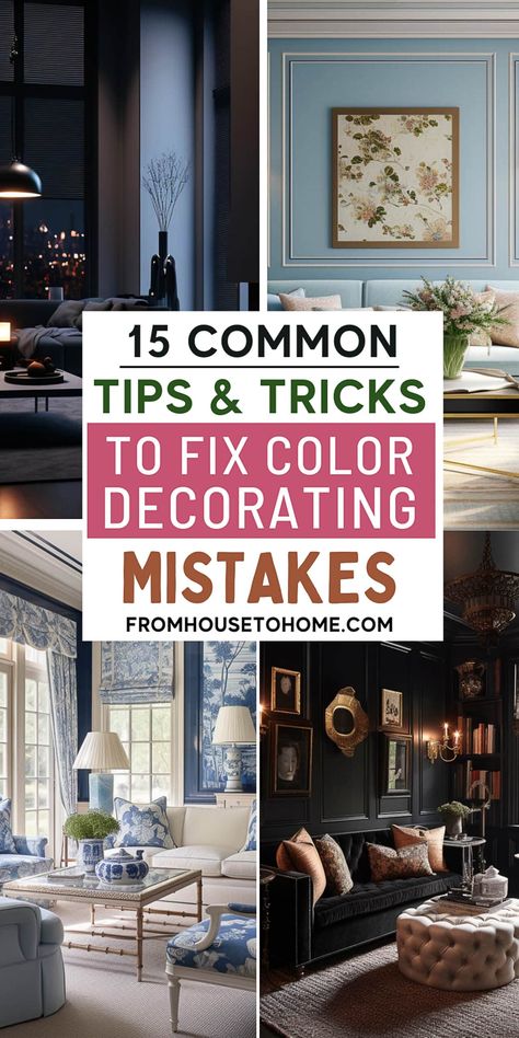 15 Of The Most Common Color Decorating Mistakes (& How To Fix Them) Architectural Ideas, Best Color Schemes, House To Home, Color Tips, Choosing Paint Colours, Color Coordination, Choosing Paint, Trending Paint Colors, Popular Paint Colors