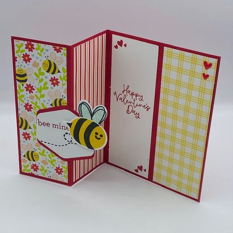 Su Bee Mine Cards, Su Bee My Valentine Cards, Stampin Up Bee Mine Cards, Stampin Up Bee Mine, Bee Mine Stampin Up Cards, Stampin Up Bee My Valentine, Bee Valentines Cards, Bug Stamp, Bee My Valentine