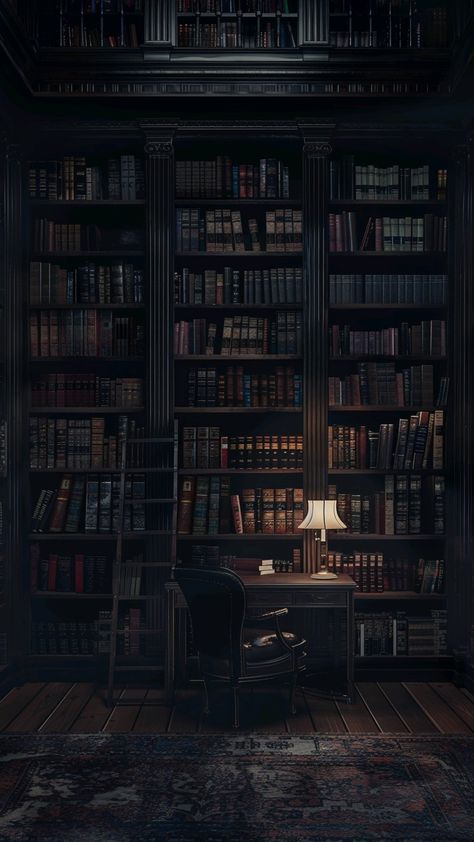 Old Books Library, Goth Library Aesthetic, Dark Library Aesthetic Wallpaper, Library Background Aesthetic, Library Dark Aesthetic, Bookshelf Reference, Library Wallpaper Aesthetic, Hogwarts Library Aesthetic, Old Library Aesthetic Dark