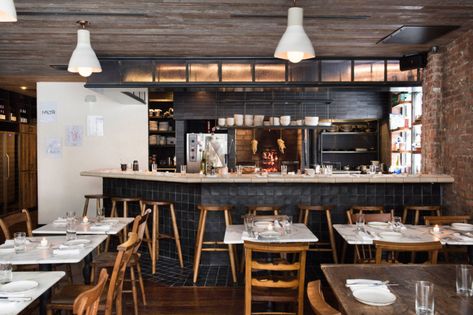 Metta Opens in Brooklyn With a Focus on Open-Fire Cooking Fire Restaurant, Nyc Activities, Rib Steak, Open Fire Cooking, Edinburgh Airport, Opening A Restaurant, Gastro Pubs, Fire Basket, Pork Steak