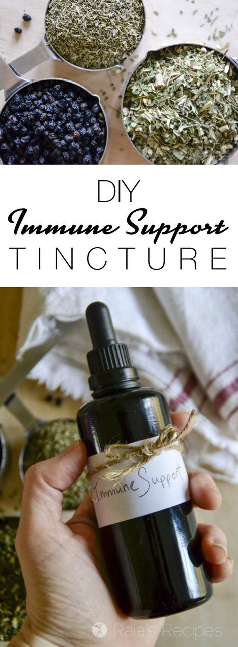 #ad Never made a tincture before? This Easy Immune Support Tincture is a great place to start! And your immune system will thank you... | RaiasRecipes.com Herbal Tinctures, Magick Spells, Herbal Apothecary, Natural Healing Remedies, Herbal Healing, Diy Remedies, Natural Therapy, Homemade Remedies, Natural Diy