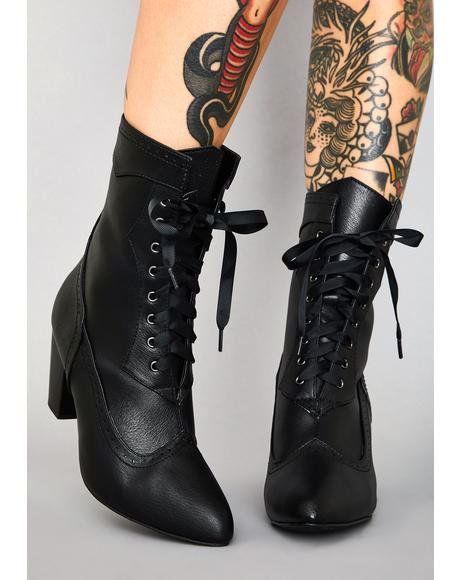 Dollskill Shoes, Witch Wardrobe, Zodiac Boots, Minimalist Goth, Oc Clothes, Clear Boots, Heeled Lace Up Boots, Occult Clothing, Ankle Boots Uk