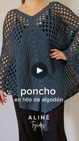 Mini Roses, April 4, Crochet Poncho, Tick Tock, Crochet Designs, Crochet Tutorial, Ponchos, Audio, Media