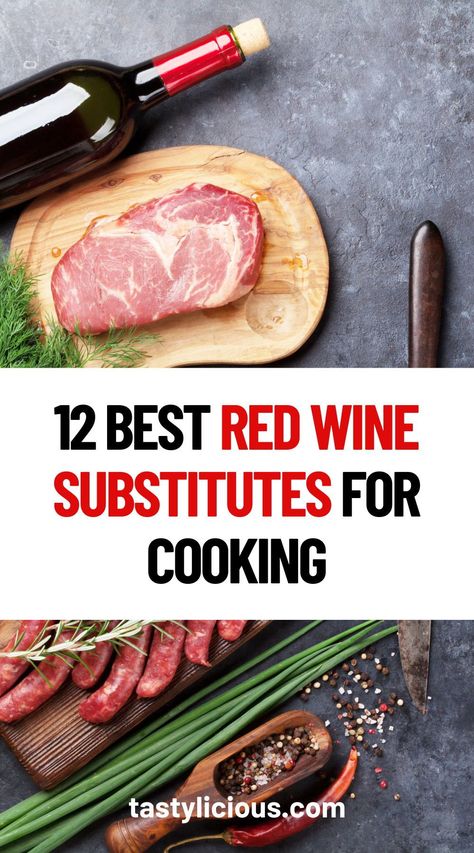 substitute for red wine cooking | red wine substitute for stew | red wine substitute bolognese | Best Substitutes For Red Wine | summer dinner recipes | healthy lunch ideas | dinner ideas | breakfast ideas | easy healthy dinner recipes Red Wine To Cook With, Substitute For Red Wine In Cooking, Cooking Wine Guide, Red Wine Substitute For Cooking, Dry Red Wine For Cooking, Best Red Wine For Cooking, Wine Substitute In Cooking, Red Wine Recipes Cooking, Red Wine For Cooking