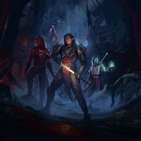 ArtStation - Baldur's Gate 3 Fan Art, Violetta Radkevich Dungeons And Dragons Fanart, Forgotten Realms Art, Baldur's Gate 3 Art, Baldurs Gate 3 Fanart, Baldur’s Gate 3, Baulders Gate 3, Bg3 Art, Gate City, Dragon Artwork Fantasy