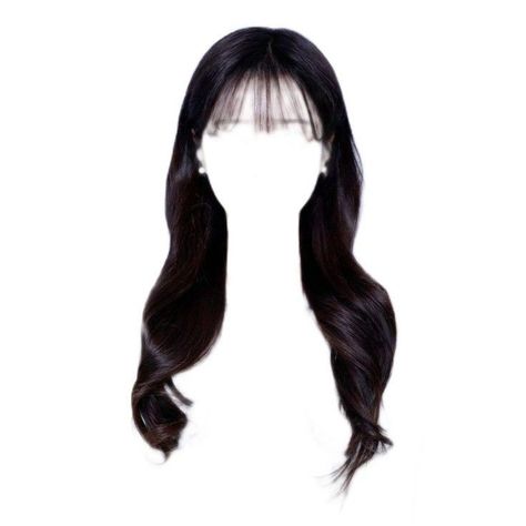 Hair Template, Hairstyle Png, Hair Dye Videos, Girl Hair Drawing, Id Picture, Photoshop Hair, Hair Colour Design, Korean Hair Color, Hair Illustration