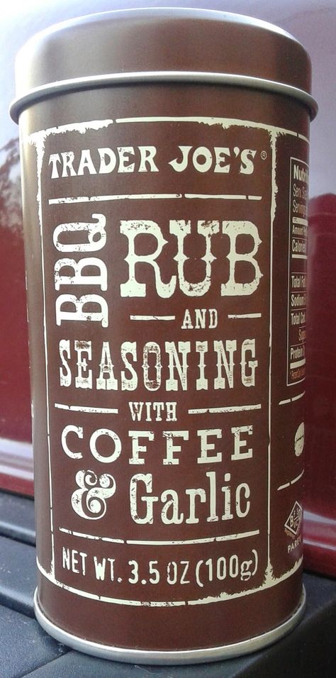 What's Good at Trader Joe's?: Trader Joe's BBQ Rub and Seasoning with Coffee & Garlic Trader Joes Coffee Rub Recipe, Coffee Rub Recipe, Pork Roasts, Trader Joes Shopping List, Paleo Kitchen, Bacon Dishes, Coffee Rub, Shrimp Taco Recipes, Coffee Collection