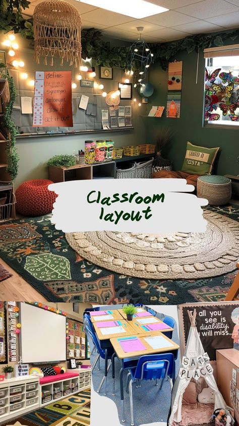 #funzone #teaching #classroom Fantasy Themed Classroom, Fairy Classroom, Fantasy Classroom, Magic Classroom, Magical Classroom, Classroom Vibes, Classroom Layout, Fantasy Style, Themed Classroom