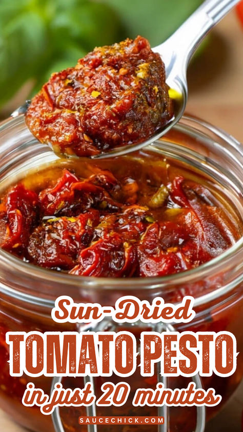 SUN-DRIED TOMATO PESTO RECIPE What To Do With Sun Dried Tomatoes, Canned Sundried Tomato Recipes, How To Sundry Tomatoes, Recipe For Sun Dried Tomatoes, Sundry Tomatoes Recipes, How To Make Sundried Tomatoes At Home, Meals With Sundried Tomatoes, Sun Drying Tomatoes, Sun Sugar Tomatoes Recipes