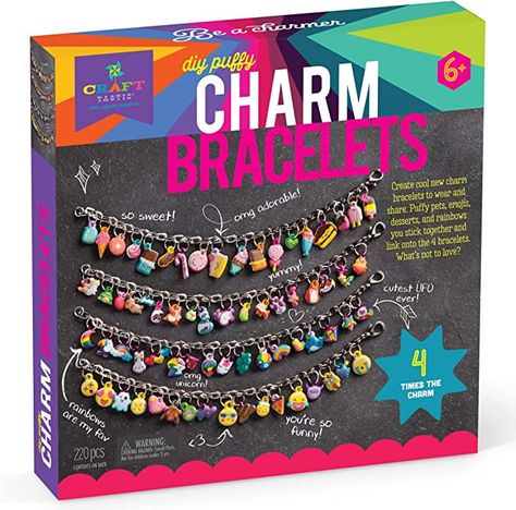 Bracelets Kit, Yarn Crafts For Kids, Arts And Crafts Kits, Diy Charm, Art & Craft Kit, Fun Arts And Crafts, Jewelry Making Kits, Creative Arts And Crafts, Diy Charm Bracelet