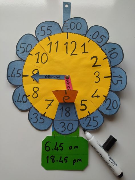 Mathematical Shapes, Giant Wall Clock, Candy Stickers, School Materials, Diy Clock, Diy Materials, Duct Tape, Diy Crafts For Kids, Diy For Kids