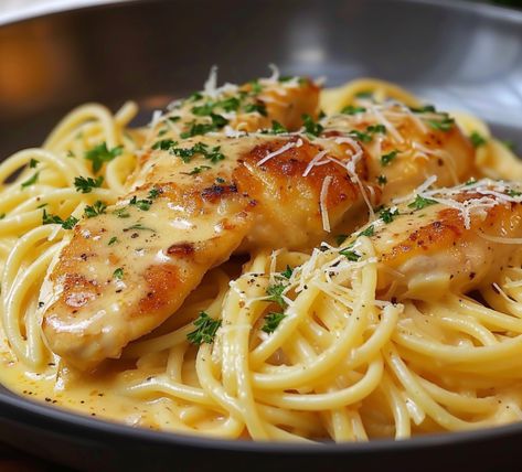 Easy Heavenly Angel Chicken Pasta Top Easy Recipes in 2024-2025 Chicken Angel Hair Pasta, Angel Chicken Pasta, Creamy Chicken Breast Recipes, Angel Hair Pasta Recipes, Angel Chicken, Chicken Boneless Breast Recipes, Creamy Italian Chicken, Chicken Pasta Bake, Easy Chicken Breast