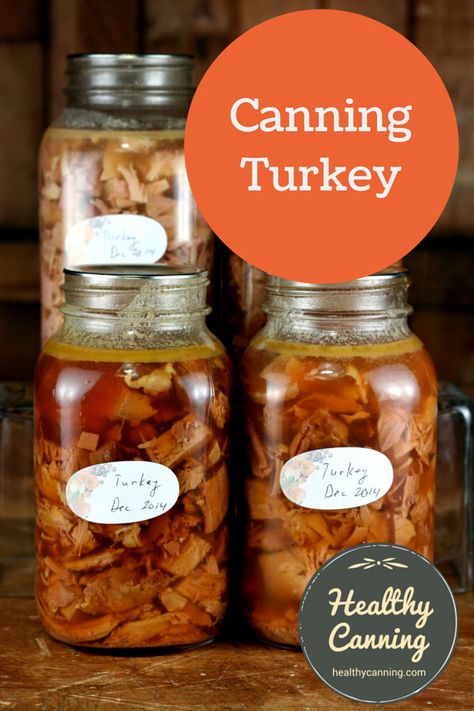 Canning turkey - Healthy Canning Canning Turkey, Canned Turkey, Pressure Canning Meat, Healthy Canning, Roasting Beets In Oven, Turkey Gravy From Drippings, Pressure Canning Recipes, Home Canning Recipes, Canning Food Preservation