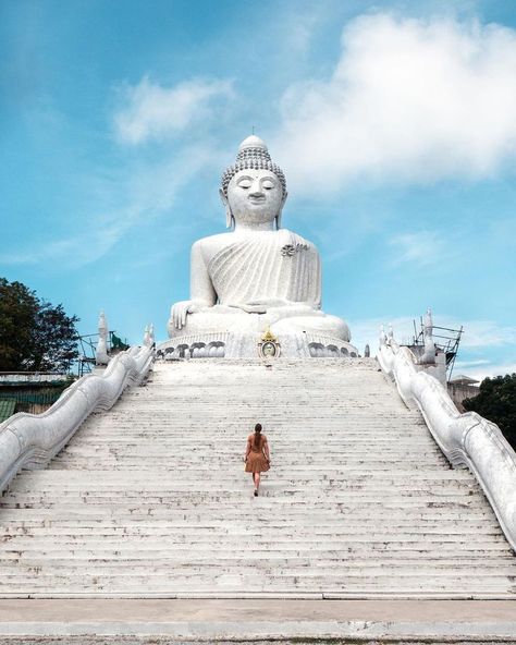 Best vacation destinations Thailand Big Buddha, Thailand Vacation Photos, Phuket Temples, Phuket Thailand Photo Ideas, Phuket Photo Ideas, Phuket Thailand Photography, Thailand Photo Ideas, Temples Thailand, Big Buddha Phuket