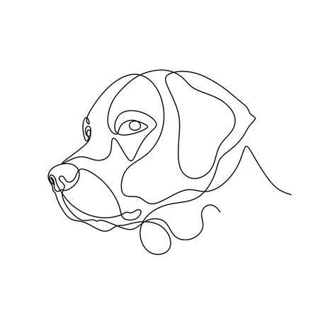 People With Anger Issues, Simple One Line Drawings, Pitbull Tattoos, One Line Design, One Line Animals, Cat And Dog Tattoo, Aesthetic Wall Prints, Continuous Line Tattoo, Minimal Portrait