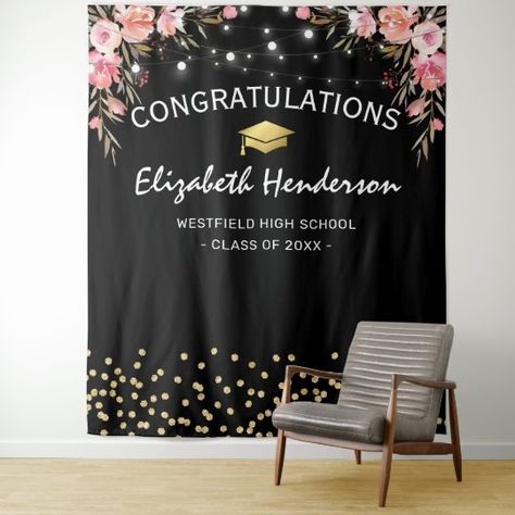 #mademesmile #mademesmiledesign #zazzle #zazzlemade #zazzletapestry #tapestry  #customized #personalized  #custom #weddingreception #backdrop #graduationbackdrop #graduationbackdrops Photo Booth Backdrop Graduation, Graduation Photo Backdrop, Backdrop Graduation, Graduate Party, Party Photobooth, Congratulations Photos, Graduation Party Backdrops, Graduation Photo Booth, Graduation Congratulations