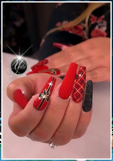 Christmas Nail Art Designs - All you need to fulfill your day, night and world - Anything and Everything! - Click to visit IMMEDIATELY! Christmas Nails 2022, Ongles Bling Bling, Amazon Beauty, Fancy Nails Designs, Plaid Nails, Nails 2022, Christmas Gel Nails, Nails Design With Rhinestones, Christmas Nail Art Designs