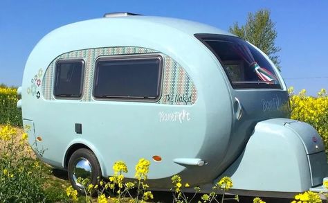 15 Best Small Camper Trailers with Bathrooms – RVBlogger Camper Crafts, Tiny Campers, Vintage Motorhome, Small Camper Trailers, Small Camping Trailer, Small Camper, Air Stream, Small Travel Trailers, Tiny Camper