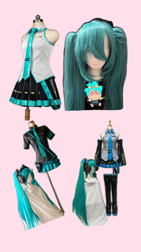 Hatsune Miku Costume, Miku And Friends, Hatsune Miku Cosplay, Miku Chan, Miku Hatsune Vocaloid, Miku Cosplay, Anime Crafts, Miku Hatsune, Fashionable Outfits