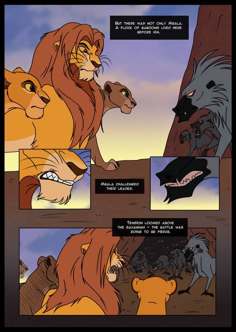 Lion King Comics, Lion King Simba's Pride, Lion King Story, Lion King Simba, Disney Lion King, Fan Comic, Lion Art, Baboon, The Lion