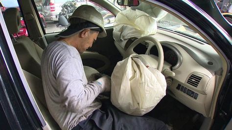 Air bags in cars were invented to save peoples lives, not end them. Air bags made by Takata is proven to be the blame for 11 deaths and 100 peoples injuries. Air Bags, Houston Real Estate, Car Brand, Air Bag, Bag Making, Houston, Real Estate, Cars, For Sale