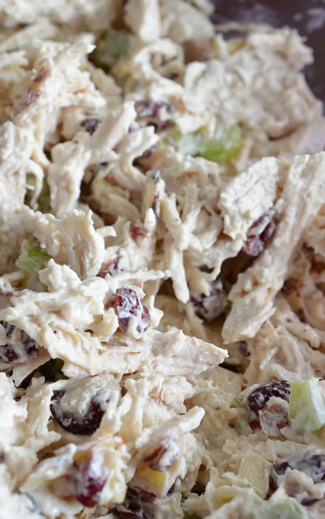 Chicken Salad Recipe With Almonds, Cranberry Almond Chicken Salad, Almond Chicken Salad, Cranberry Chicken Salad, Chicken Salad Recipe Easy, Easy Chicken Salad, Cranberry Chicken, Almond Chicken, Grape Recipes