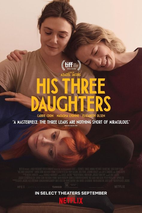 His Three Daughters (2023) ⭐ 7.2 | Drama Coming Soon To Theaters, French Exit, Beau Film, Plot Outline, Film Netflix, Didgeridoo, Blair Witch, Natasha Lyonne, Amy Poehler