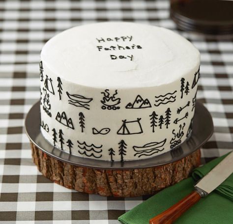 Happy Fathers Day Cake, Savory Cakes, Fathers Day Cake, Salty Cake, Wilton Cakes, Cakes For Men, Cupcake Cake, Savoury Cake, Food Cakes