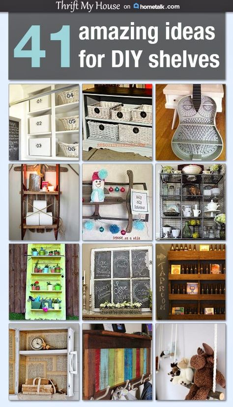 Repurposed Items, Furniture Hacks, Amazing Ideas, Diy Shelves, Recycled Furniture, Flipping Furniture, Clipboard, Diy Organization, Repurposed Furniture