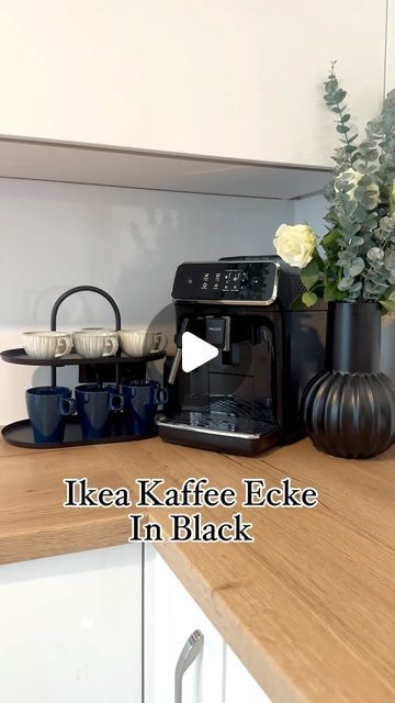 GÜLPERI on Instagram: "Ikea Kaffee Ecke in Black 😍da mein letztes reel so gut ankam und das Produkt lange Zeit schon zuhause lag 😅dachte ich mir, das Ikea Kaffee Ecke ein zweites reel verdient hat 🫶Vielen großen Dank an das letzte reel ❤️🙏 lasst es mich in den Kommentaren erfahren für solche weitere Inspiration ❤️  Das Produkt kann man für viele Sachen verwenden,ich persönlich habe es für eine Kaffee Ecke genutzt ❤️das soll nur eine Inspiration sein  Anzeige/Werbung wegen Markenerkennung und Nennung   Das Produkt ist von @ikeadeutschland   #meinikea #ikeahome #küche #kaffee #inspiration #home#homedesign #homedecor #homesweethome #homedecorationhomeinspiration #interior #interiorkitchen #kaffeepause☕️ #kaffeeliebe #germaninteriorbloggers #viralvideos" On Instagram, Black, Organisation