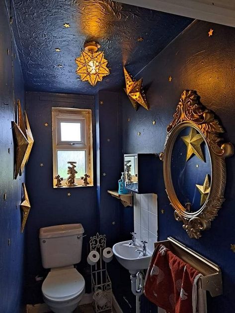 celestial bathroom light navy blue celestial bathroom pink celestial bathroom celestial bathroom ideas celestial bathroom accessories celestial bathroom curtain celestial half bathroom navy celestial bathroom purple celestial bathroom whimsical celestial bathroom celestial bathroom decor celestial bathroom art vintage celestial bathroom gothic celestial bathroom moody celestial bathroom Living Room Wall Shelves, Room Wall Shelves, Celestial Room, Functional Living Room, Casa Vintage, Munich Germany, Dream Room Inspiration, Eclectic Home, Dream House Decor