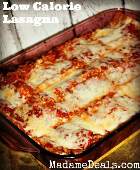 Blog post at Madame Deals, Inc. : Low Calorie Healthy Lasagna Recipe      It's snowing today...in Tennessee...at the end of March! What madness is this!? So because[..] Low Calorie Lasagna, Healthy Lasagna Recipes, Healthy Lasagna, Easy Lasagna Recipe, Cooking Chicken, Low Calorie Dinners, Low Cal Recipes, No Calorie Foods, Lasagna Recipe