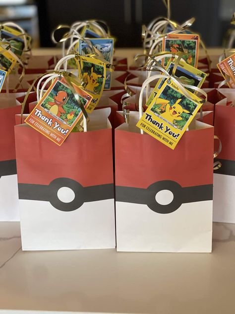 Pokémon Birthday Party Ideas | Photo 13 of 23 | Catch My Party Pokemon Party Bags, Pokémon Birthday Party, Pokemon Birthday Party Ideas, Pokemon Party Favors, Pokemon Balloons, Pokemon Party Decorations, Pokemon Themed Party, Pokemon Birthday Cake, Pokémon Birthday