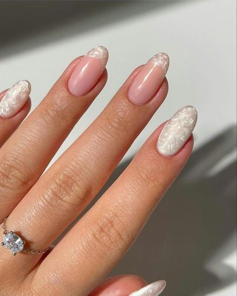 Greece Nails, Velvet Nails, Water Color Nails, Nagellack Trends, Her Nails, Pearl Nails, Bride Nails, Neutral Nails, Bridal Nails