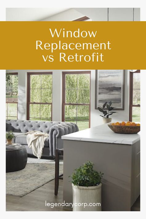 Retrofit windows are custom-made, cost-effective & quick to install—great if your frames are in good shape! But if they're damaged, a full replacement is the way to go. Upgrade your home wisely! #HomeImprovement #WindowUpgrade 💡 Window Replacement Before And After, Retrofit Windows, Therma Tru, Window Replacement, Construction Work, Upgrade Your Home, Energy Bill, Window Frames, Window Frame