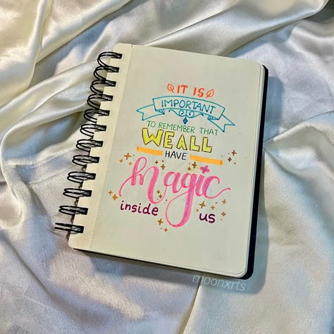 Calligraphy Ideas Design Art Easy, Calligraphy Quotes Doodles Design, Journal Art Aesthetic, Colourful Calligraphy, Cute Notebook Ideas, Daily Journal Ideas, Niqab Tutorial, Project Front Page, Butterfly Birthday Party Decorations