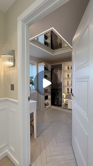 Tanya Walls ✨ on Instagram: "Dressing room 👠 👜👗  . . . .  #dressingarea #dressingroom #dressingroomgoals#dressingroomdecor#dressingroominspo#dressingroomdesign#beautyroom #beautyroominspo #beautyrooms #ikea#ikeapax#ikeapaxwardrobe #wardrobe #wardrobegoals#designerwardrobe #louboutin#shoesaddict#shoelover #shoeporn #shoecollection#roomforgirl #roomgoals #homeinspo#modernhomes#realhomesofinstagram #ukhomes#vanityroom #vanitymirror #dressingtable #newbuildhome" Wall Wardrobe Design With Mirror, Ideas Para Decorar Tu Habitacion, Ikea Dressing Room, Small Dressing Rooms, Wall Wardrobe Design, Dressing Table Stool, Dressing Room Decor, Ikea Pax Wardrobe, Vanity Room