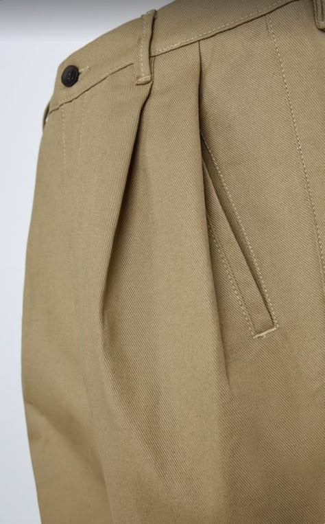 Trousers Details Menswear, Pants With Pleats, Menswear Details, Trousers Details, High Waist Wide Leg Pants, Clothing Details, Denim Details, Pants Design, Chino Pants