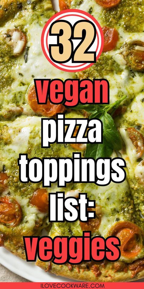 Vegan Pizza Toppings: Veggies List. Pro Tip: for the best vegan pizza toppings: when adding fresh vegetables to pizza, it’s better to allow your pizza dough to get to a golden brown color before adding some of the more watery veggies. Any of these toppings will elevate your homemade vegan pizza! Feel free to create an easy vegan pizza with one or two ingredients, but definitely experiment with some of these other great ideas! Every great pizza has olives, Pizza Toppings List, Veggies List, Vegan Pizza Toppings, Easy Vegan Pizza, Homemade Vegan Pizza, List Of Veggies, Golden Brown Color, List Of Vegetables, Great Pizza